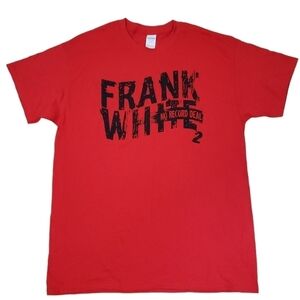 Frank White (King Of New York)~Size XL~Red/Black T-Shirt Heavy Cotton NEW.